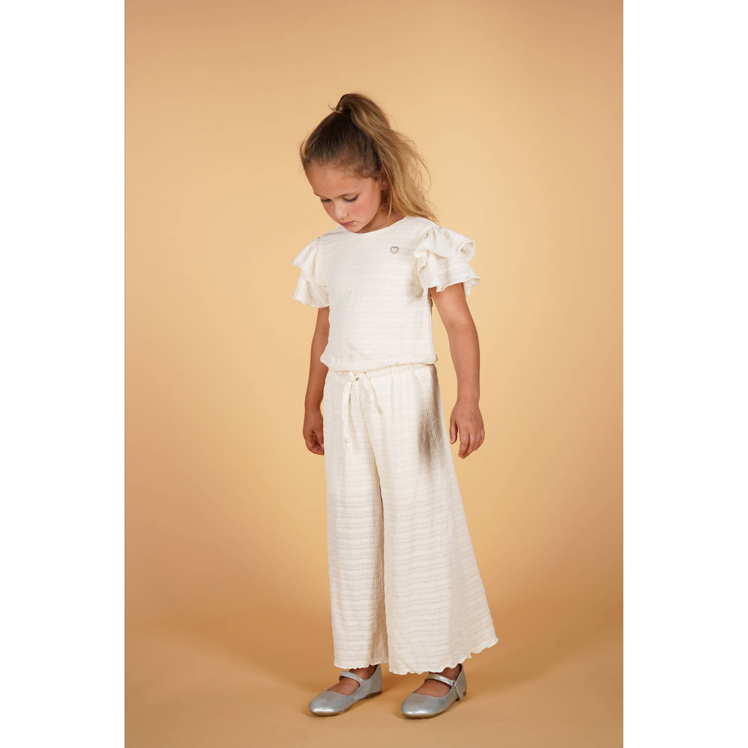 Le Chic wide leg jumpsuit ecru