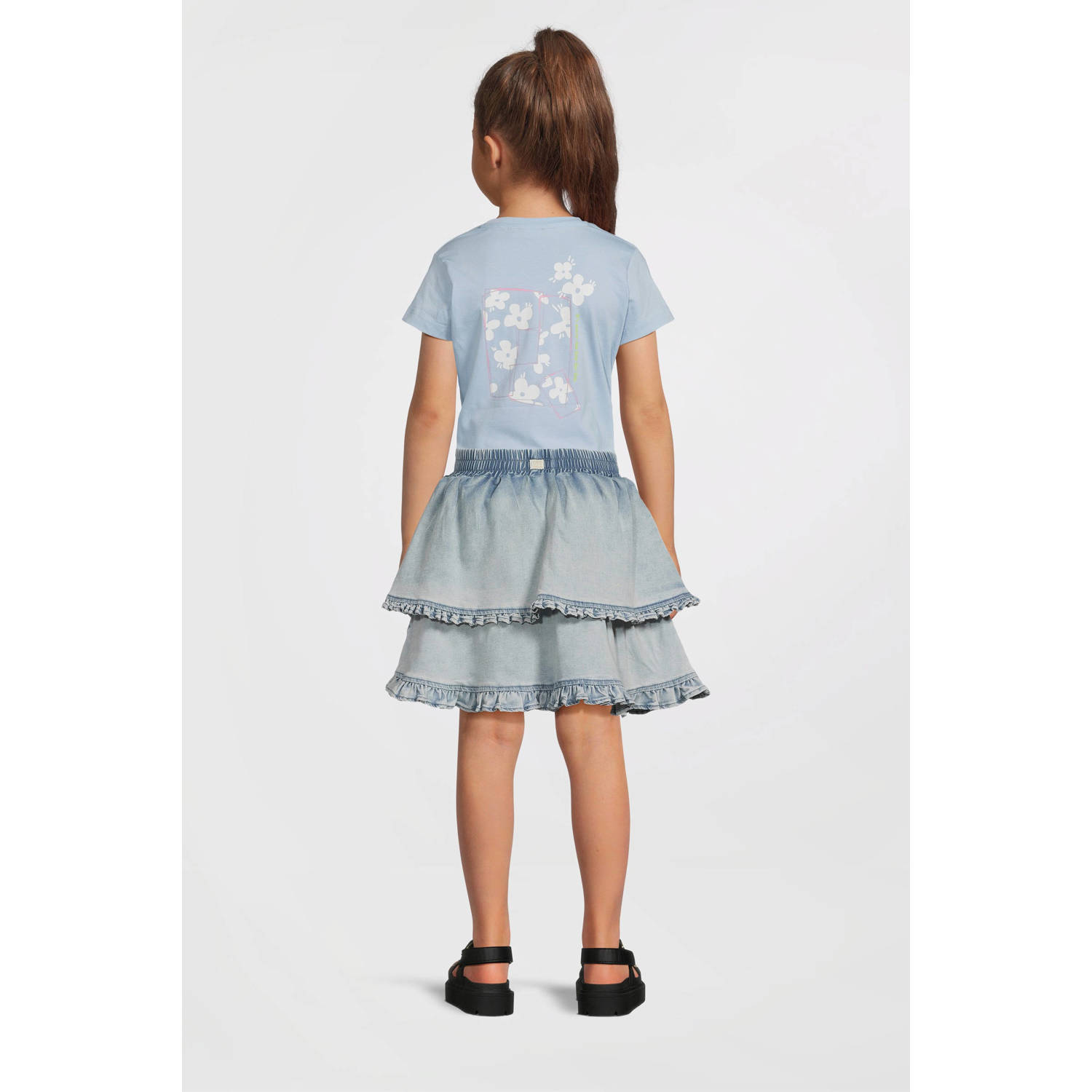 Le Chic spijkerrok light blue denim