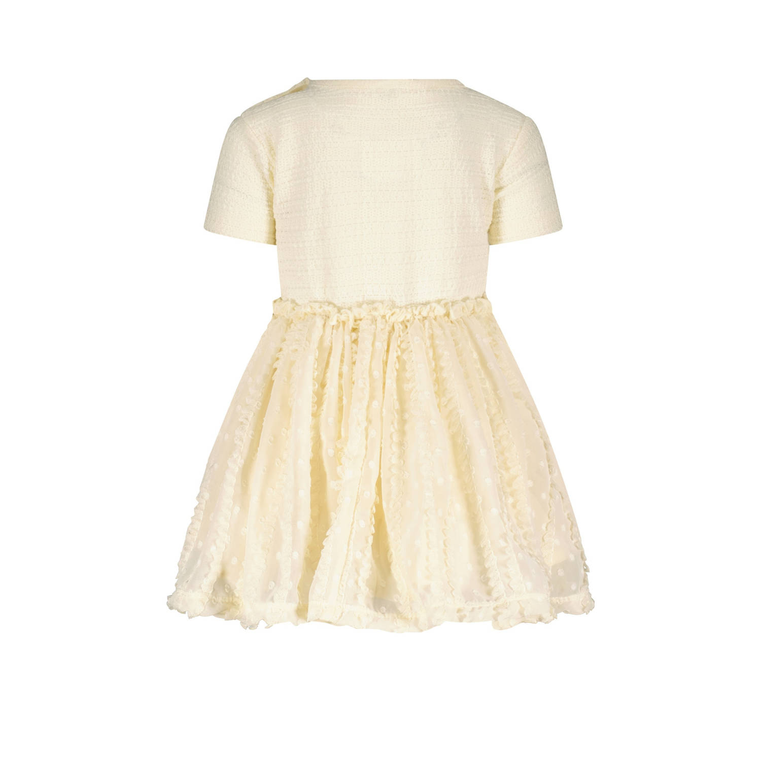 Le Chic korte jurk crochet ecru