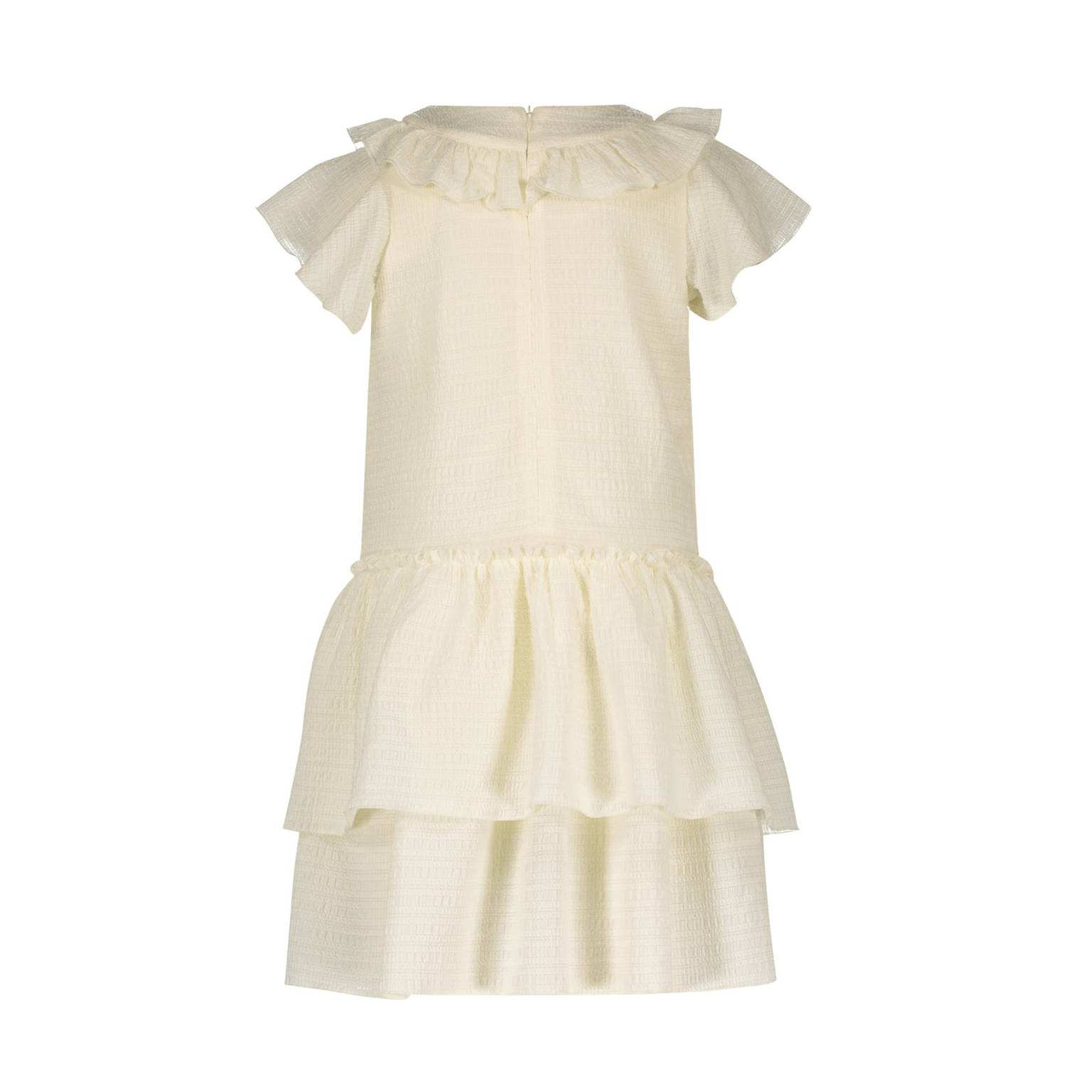 Le Chic midi jurk crochet ecru