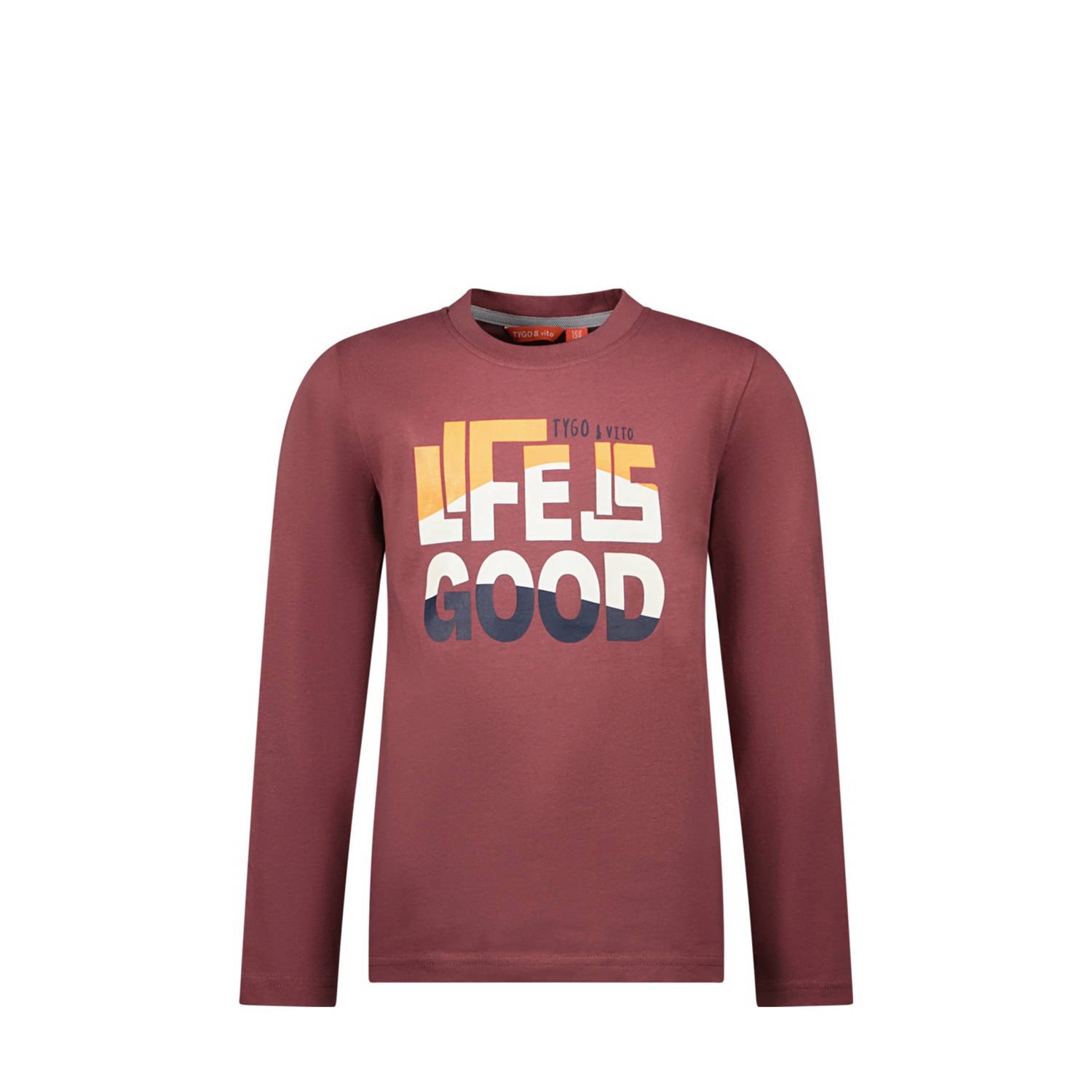 TYGO & vito longsleeve bruin