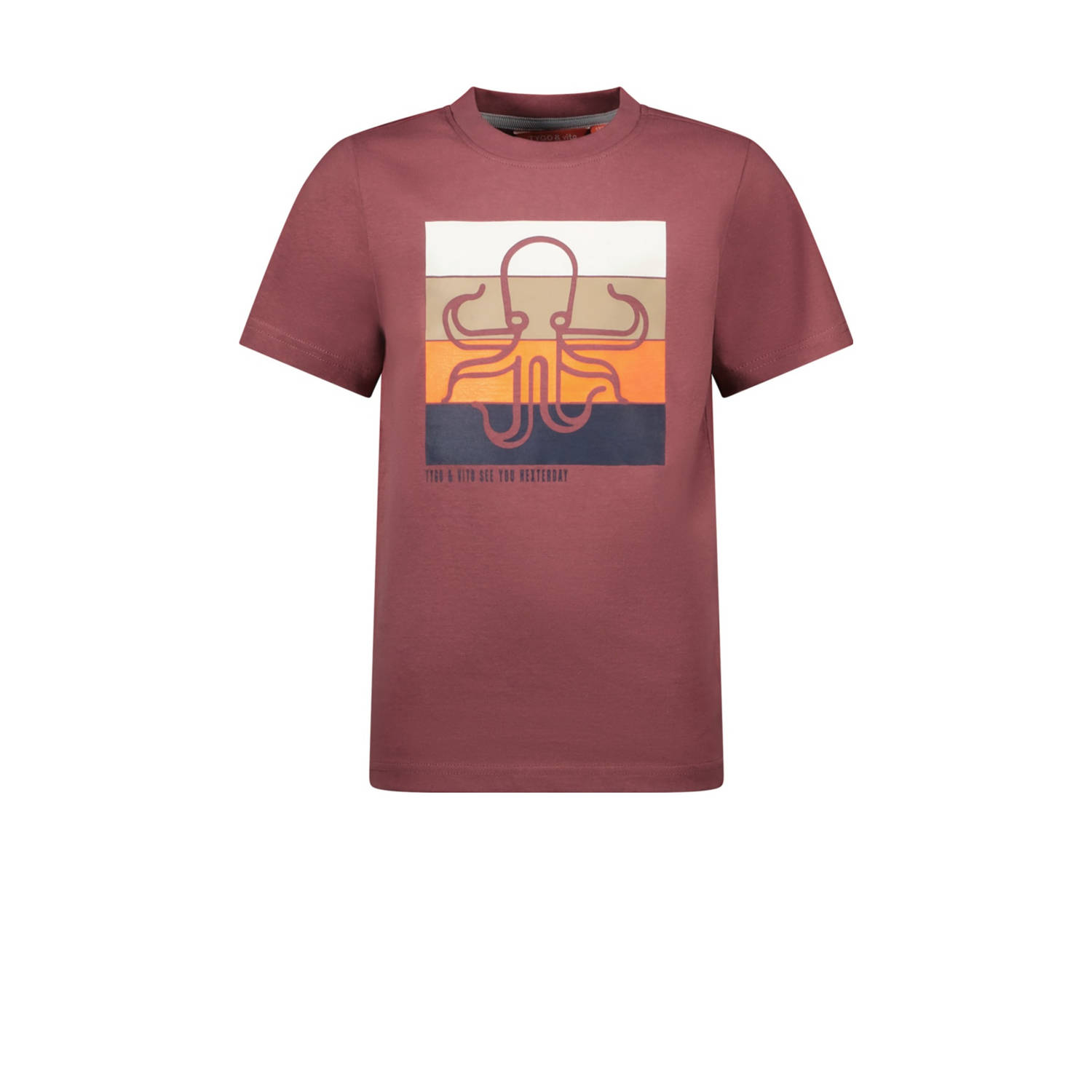 TYGO & vito T-shirt bruin