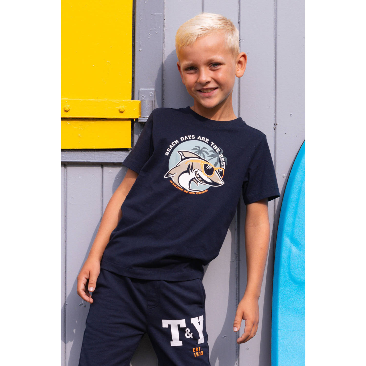 TYGO & vito T-shirt donkerblauw
