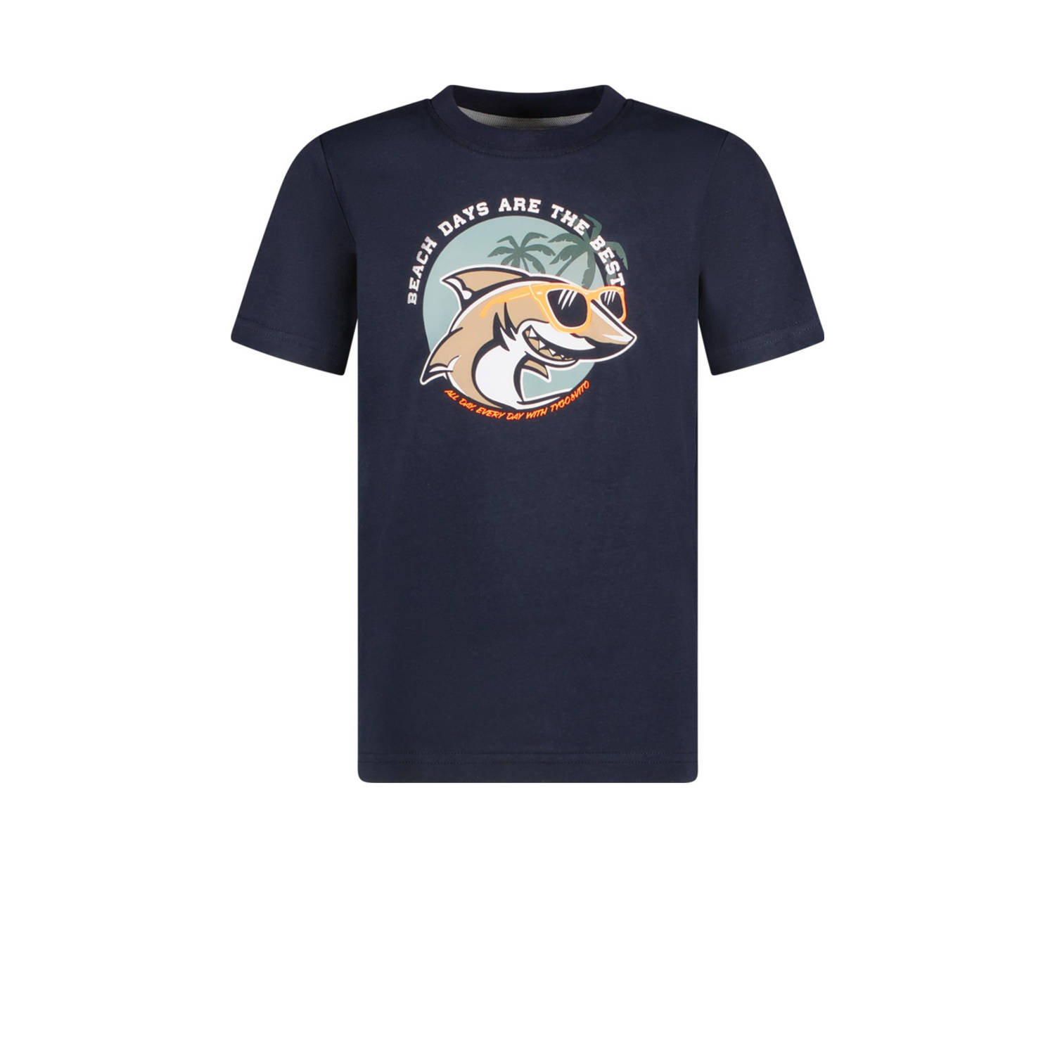 TYGO & vito T-shirt donkerblauw