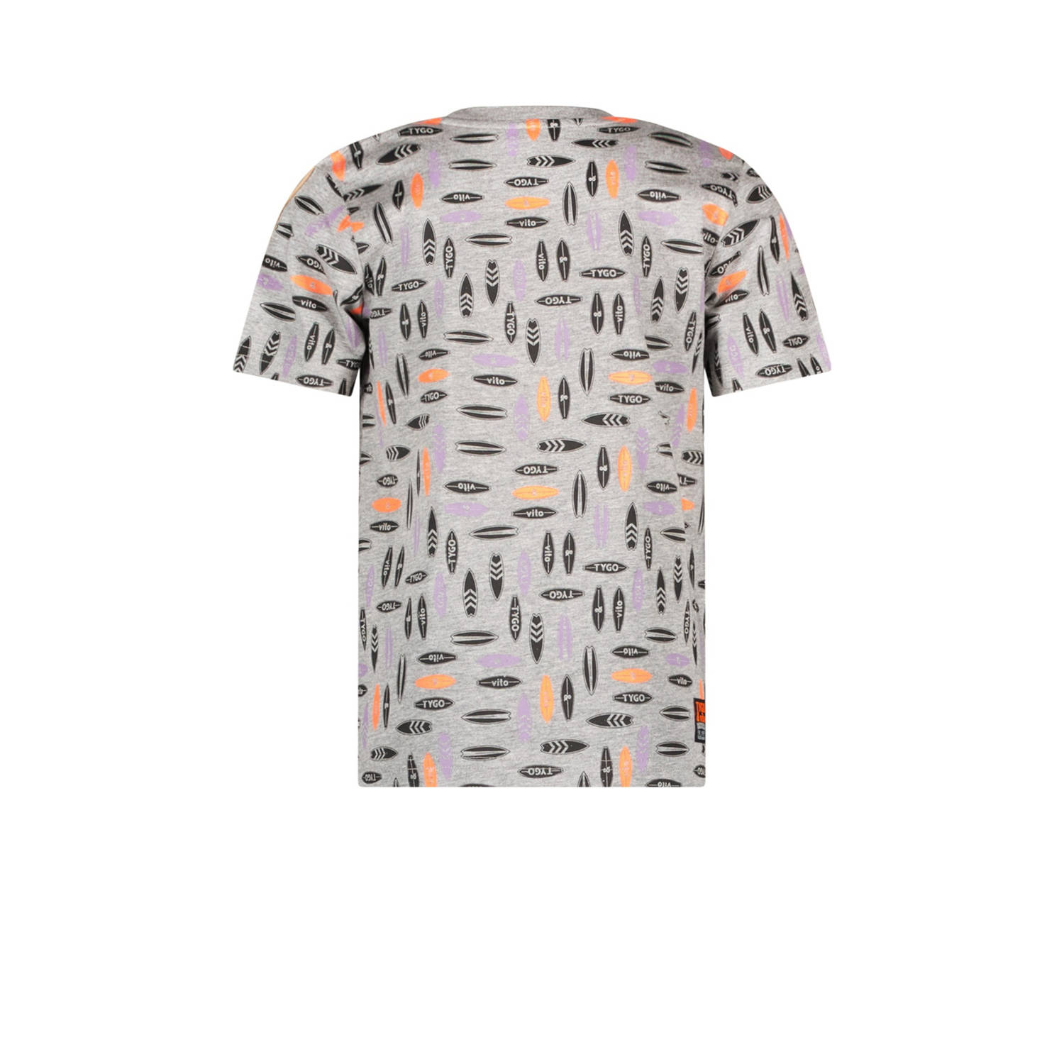 TYGO & vito T-shirt grijs melange