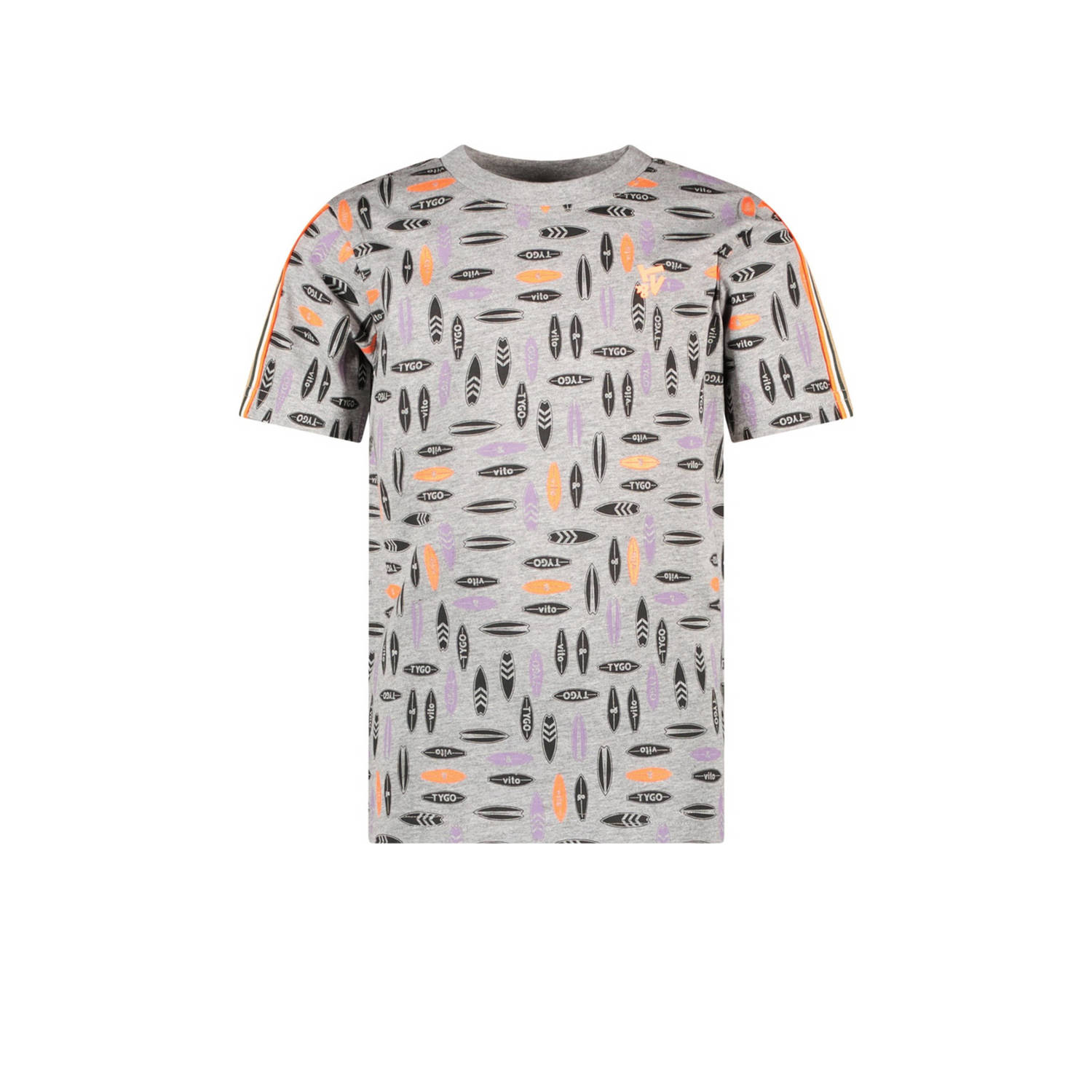 TYGO & vito T-shirt grijs melange