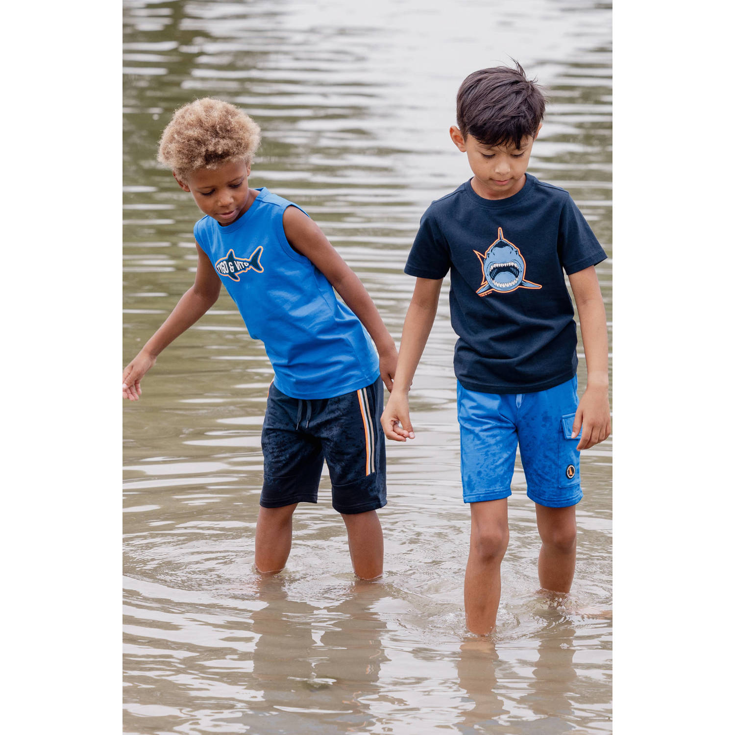 TYGO & vito T-shirt donkerblauw