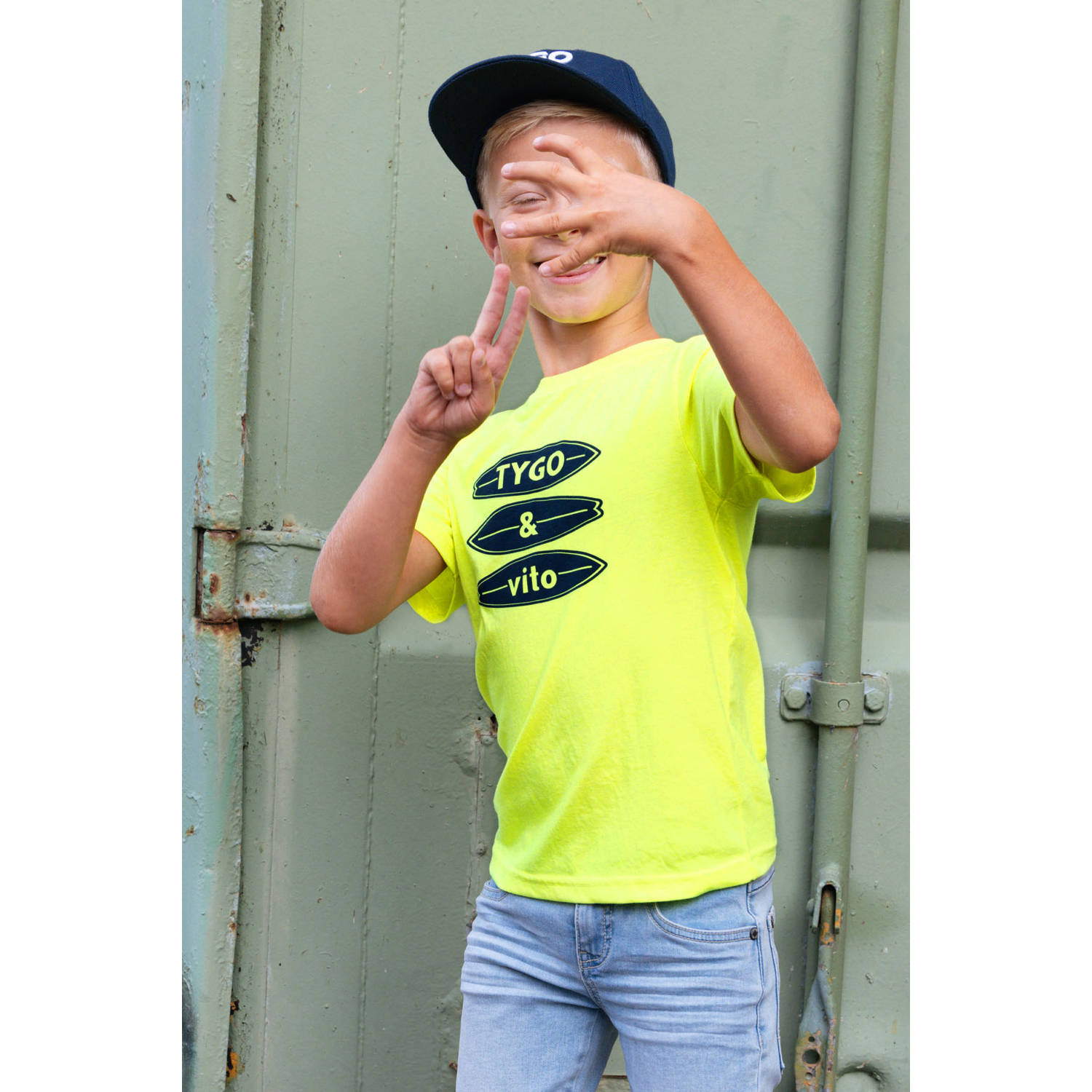 TYGO & vito T-shirt geel