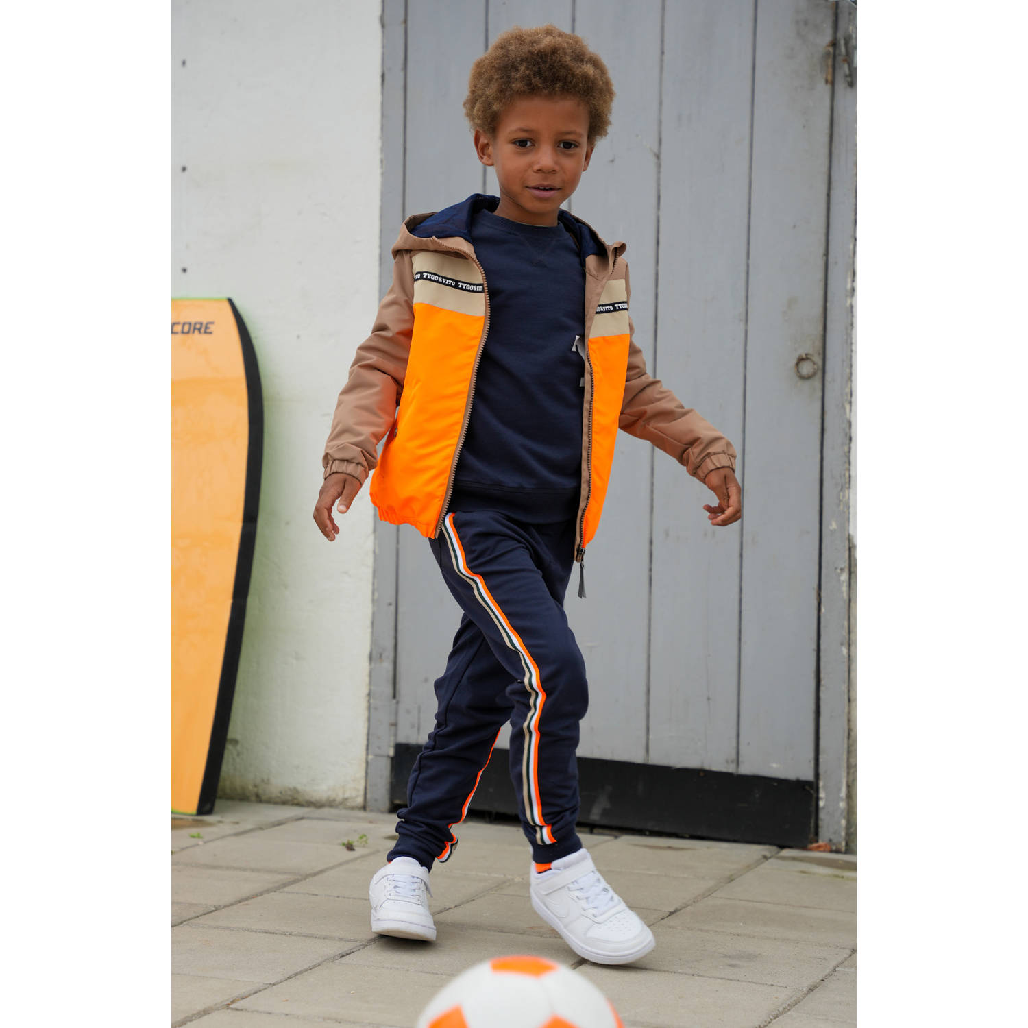 TYGO & vito regular joggingbroek donkerblauw