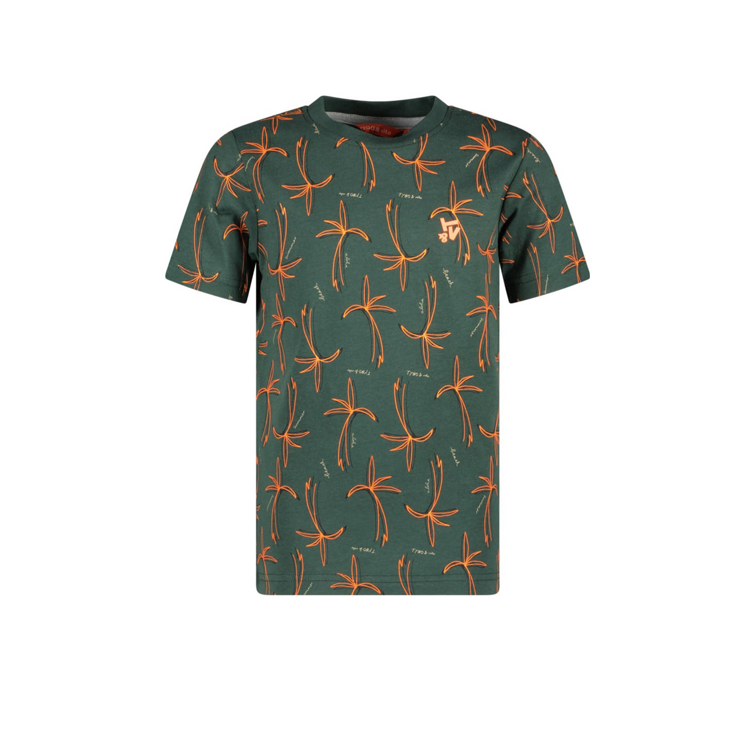 TYGO & vito T-shirt donkergroen