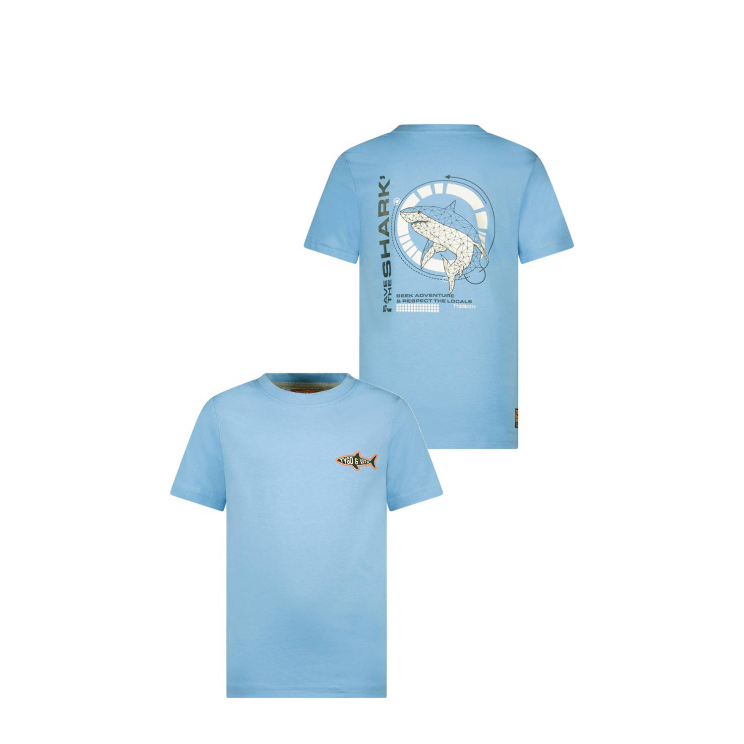TYGO & vito T-shirt lichtblauw