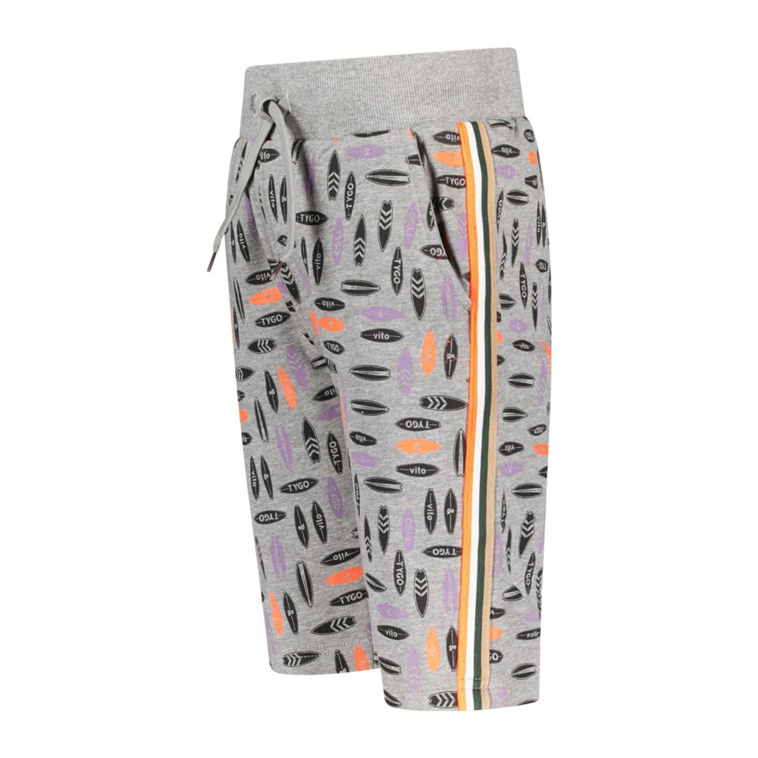 TYGO & vito sweatshort grijs melange