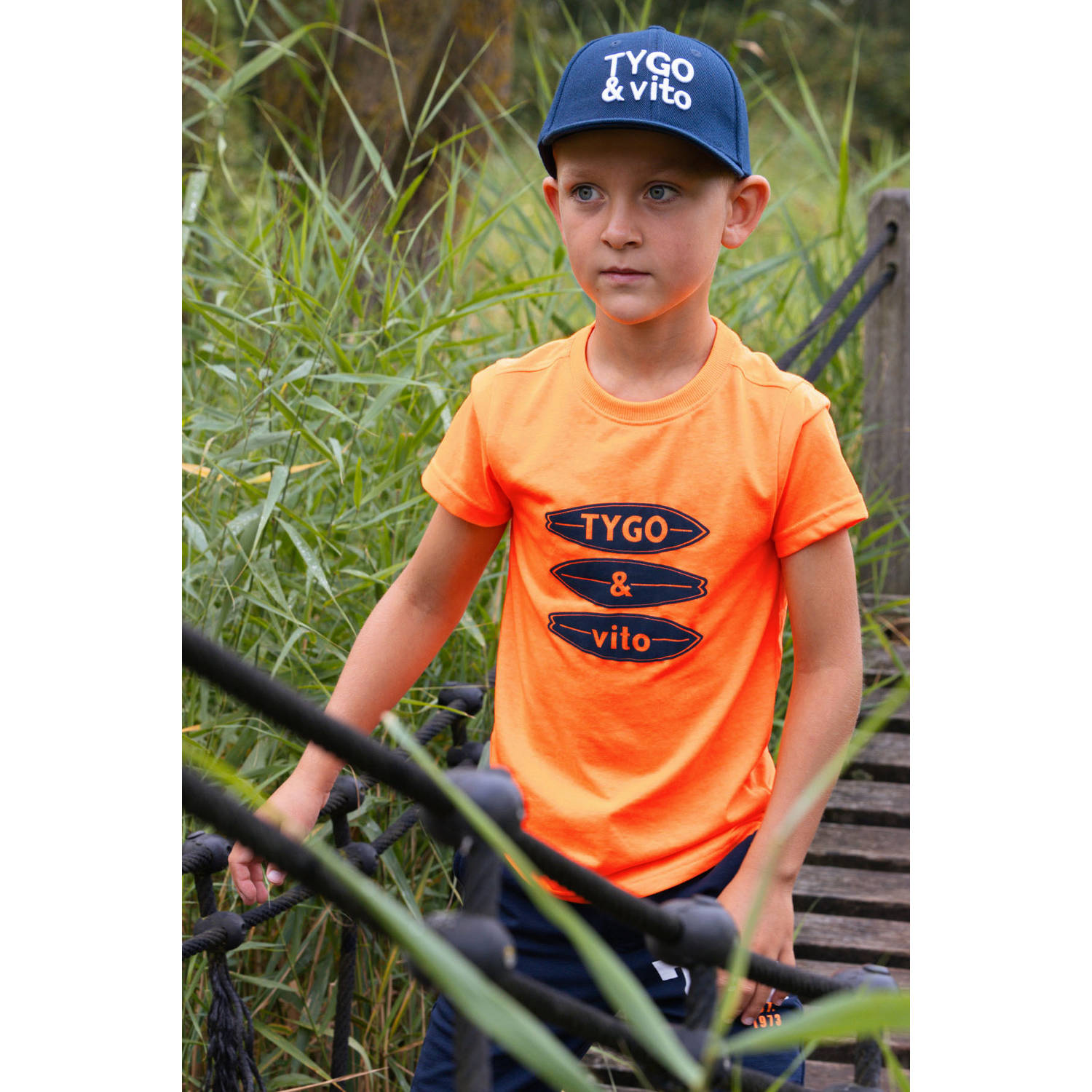 TYGO & vito T-shirt oranje