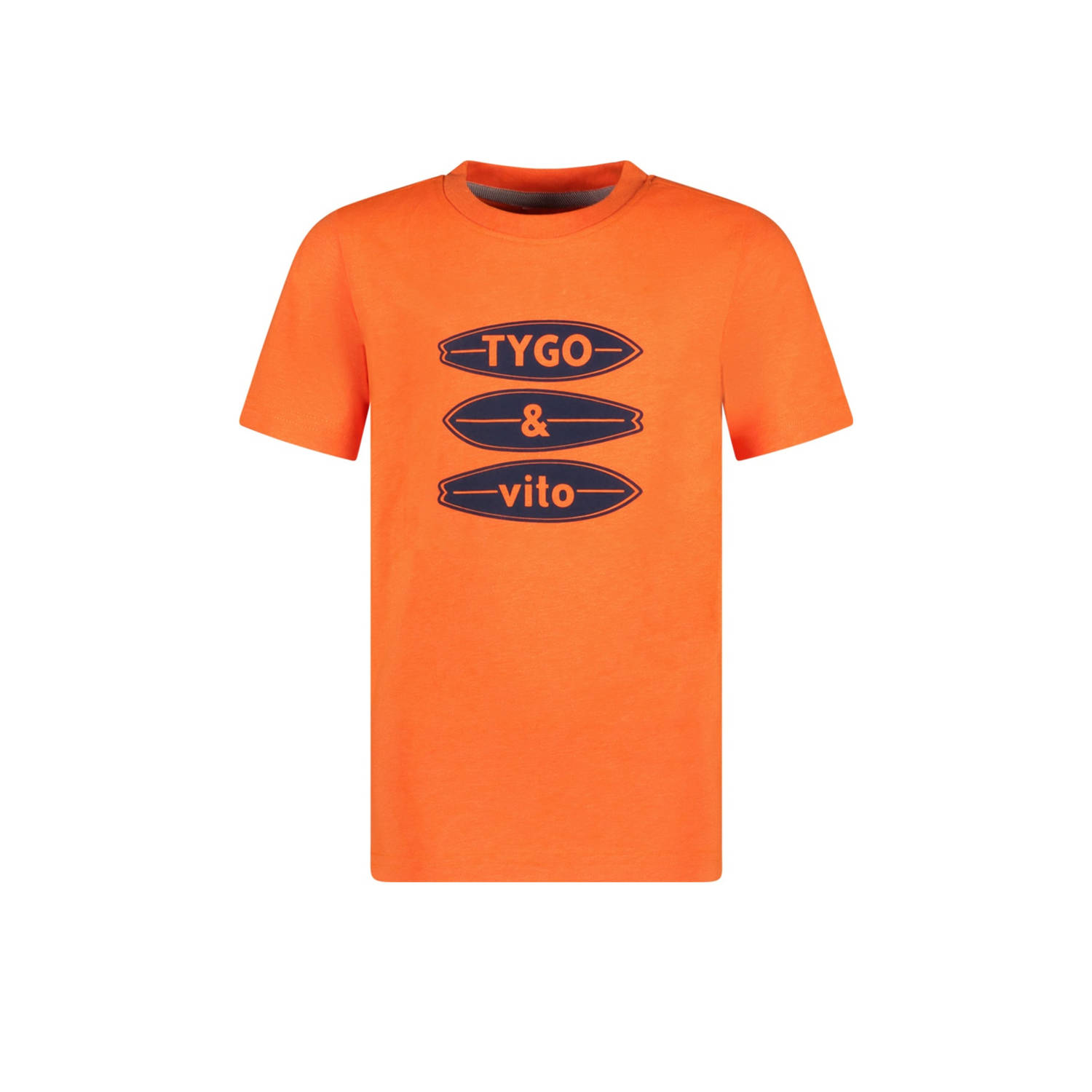 TYGO & vito T-shirt oranje