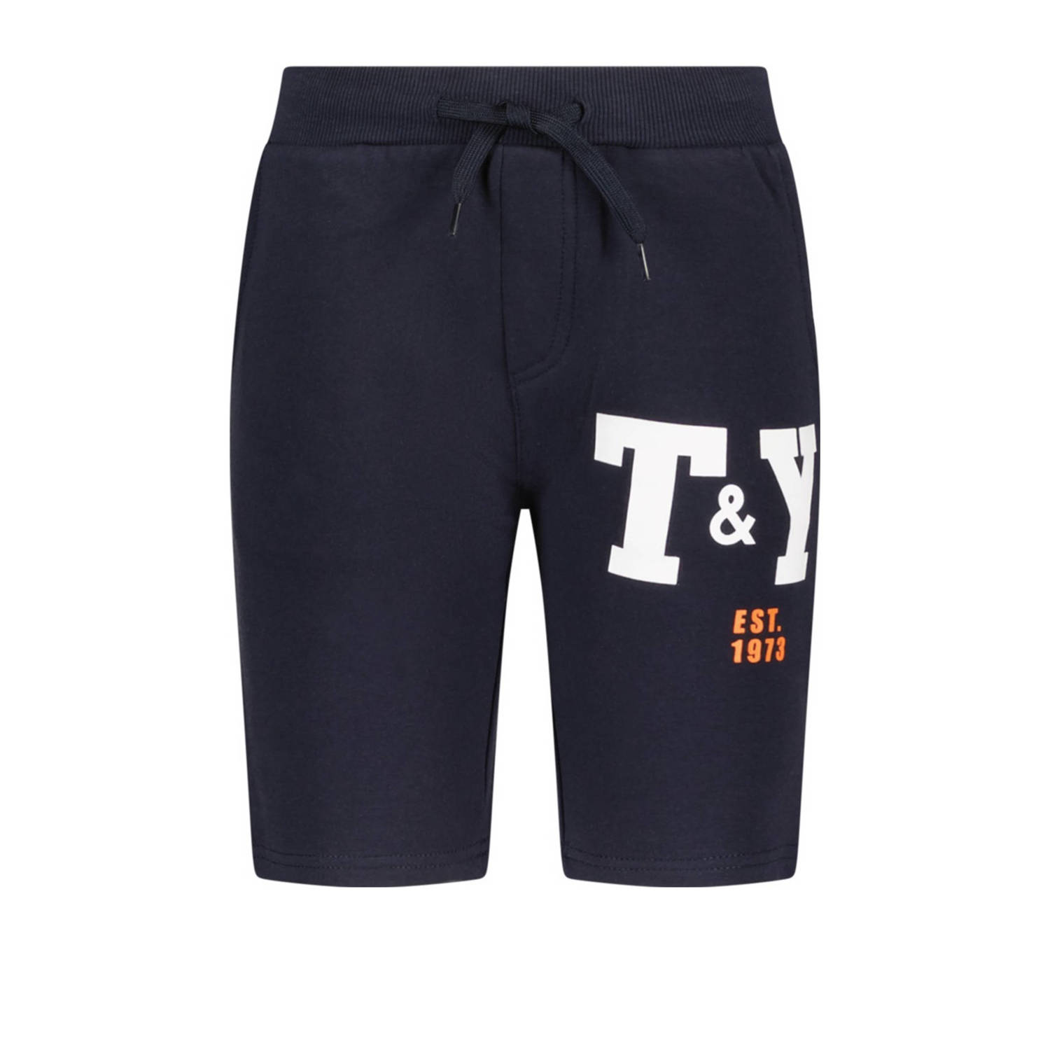TYGO & vito sweatshort donkerblauw
