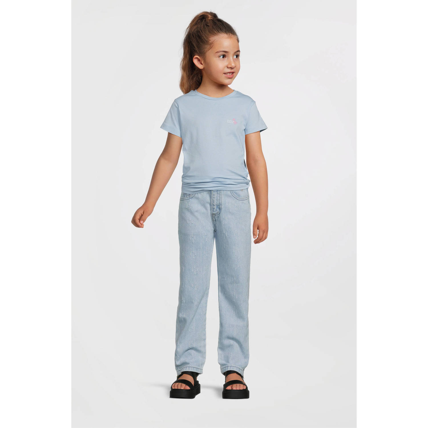 LEVV regular waist regular fit jeans light blue denim