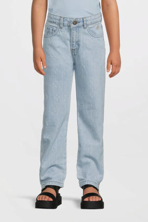 regular waist regular fit jeans light blue denim