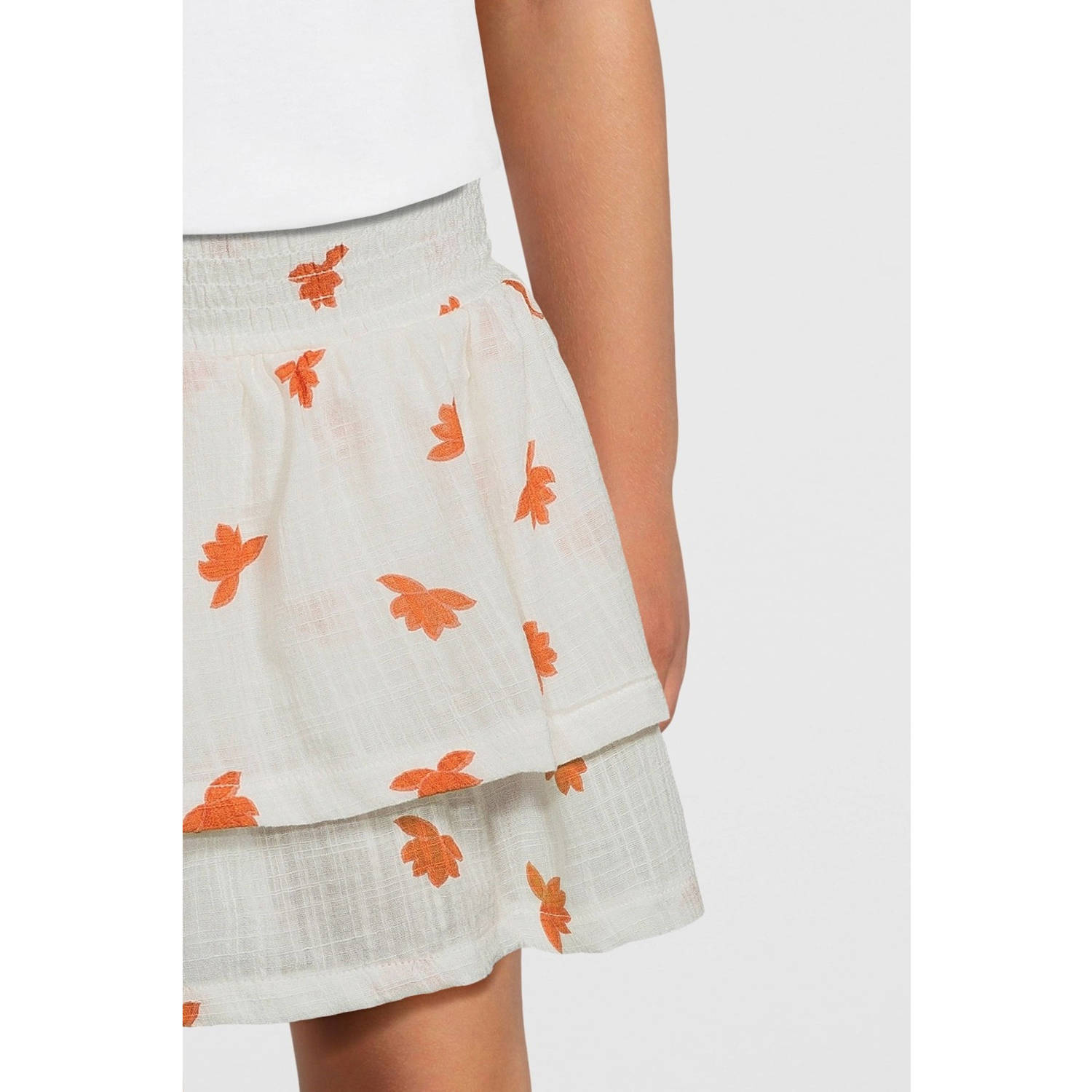 LEVV strokenrok oranje