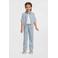 LEVV overhemd light blue denim