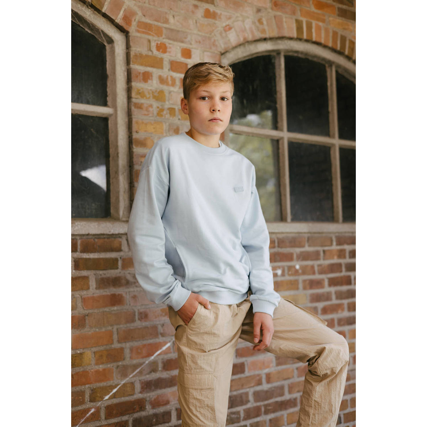 LEVV regular cargo broek kaki