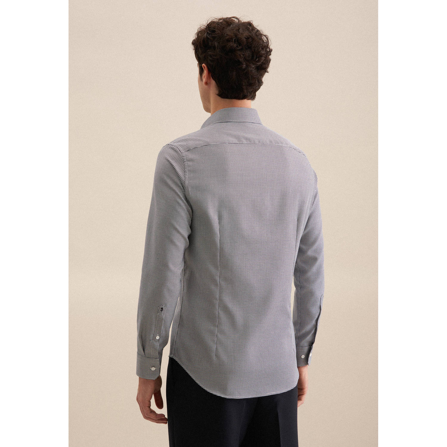 Seidensticker casual overhemd turquoise