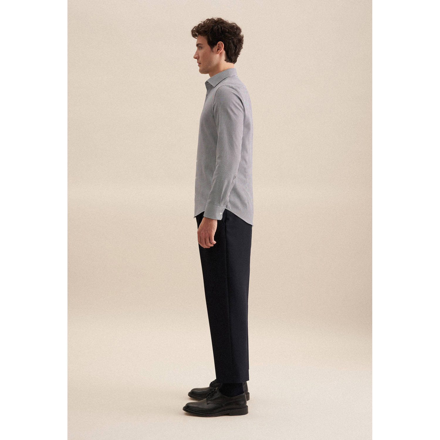 Seidensticker casual overhemd turquoise