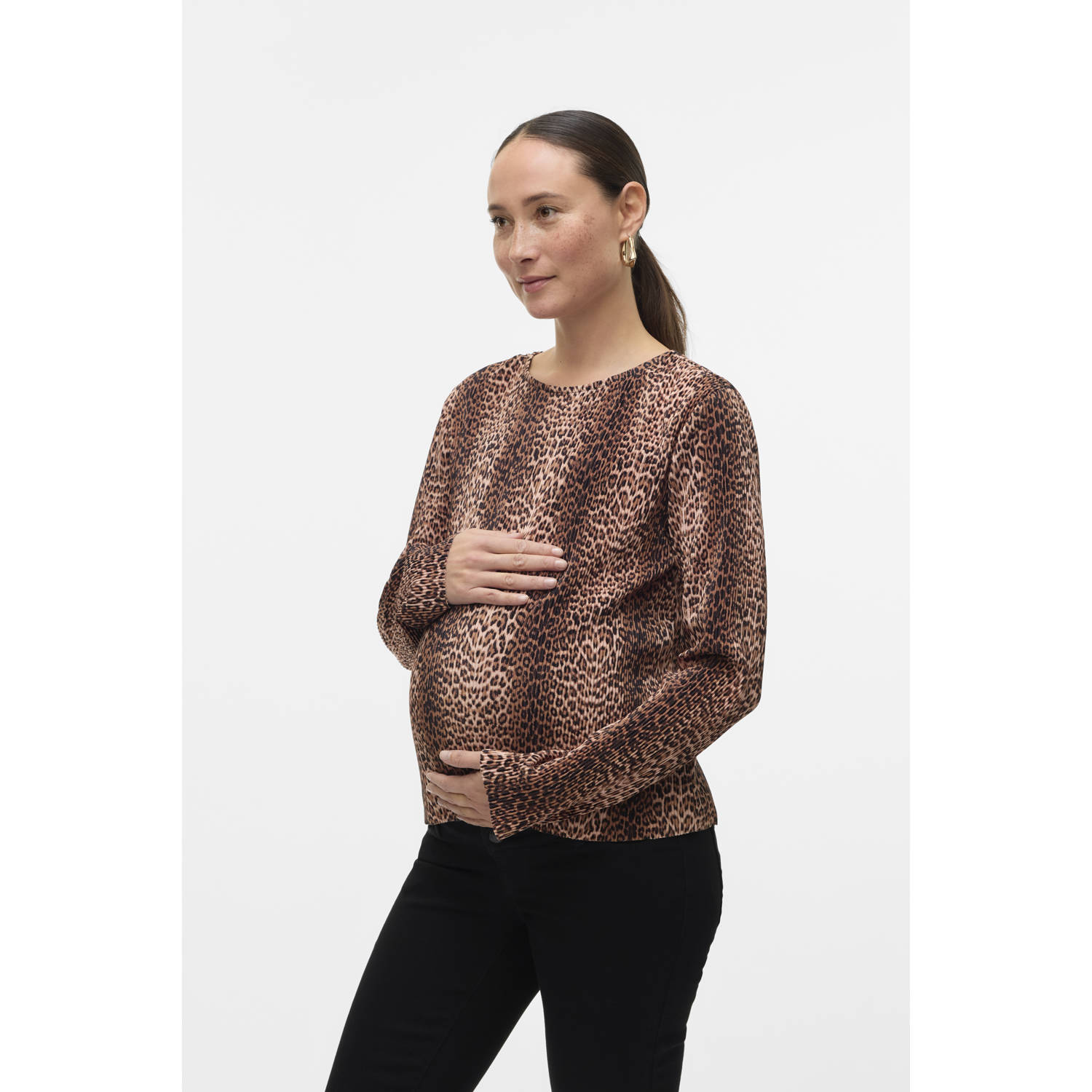 MAMALICIOUS zwangerschaps top bruin