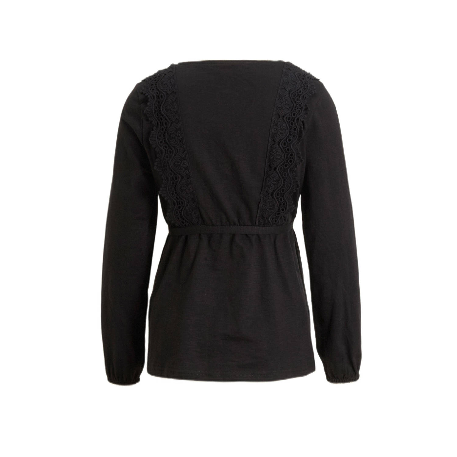 MAMALICIOUS zwangerschaps top zwart broderie