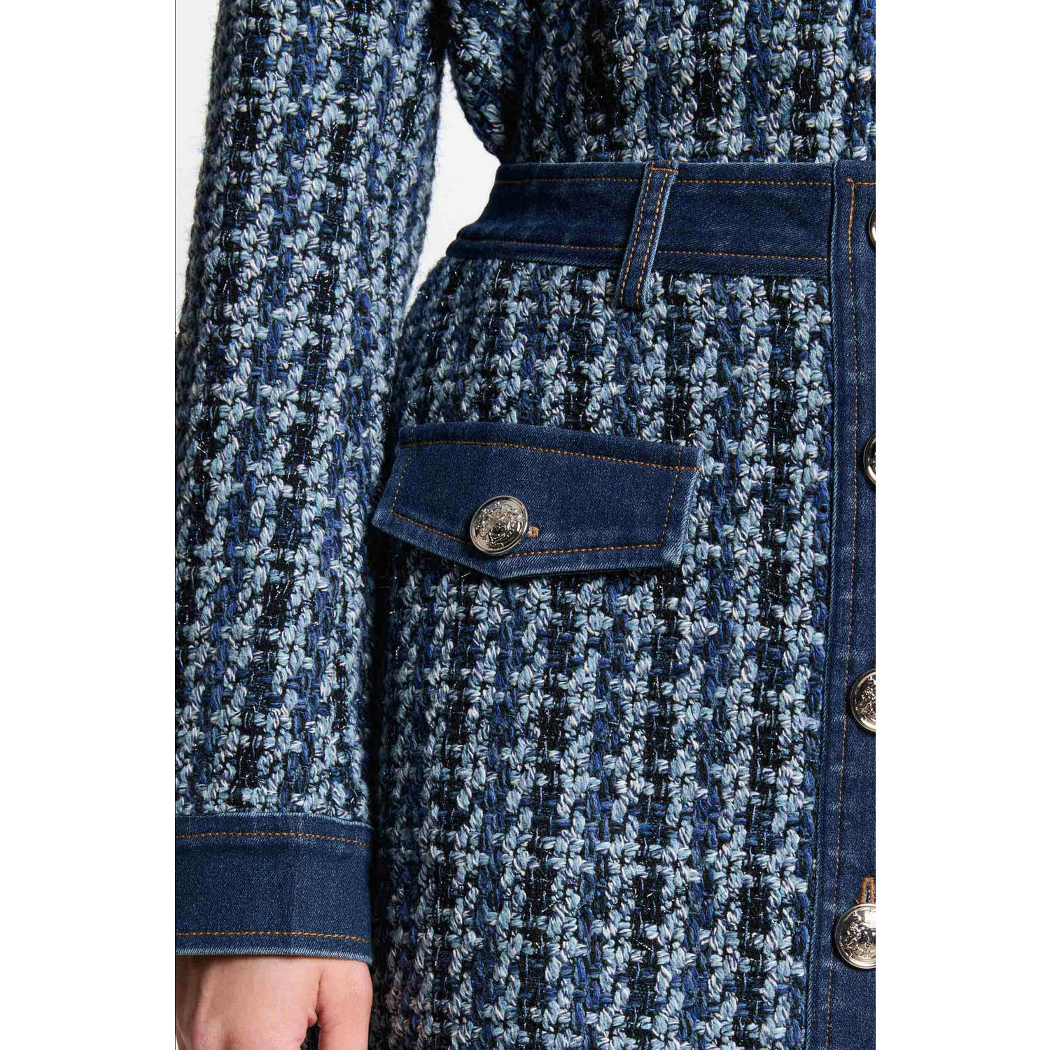 Morgan korte rok blauw