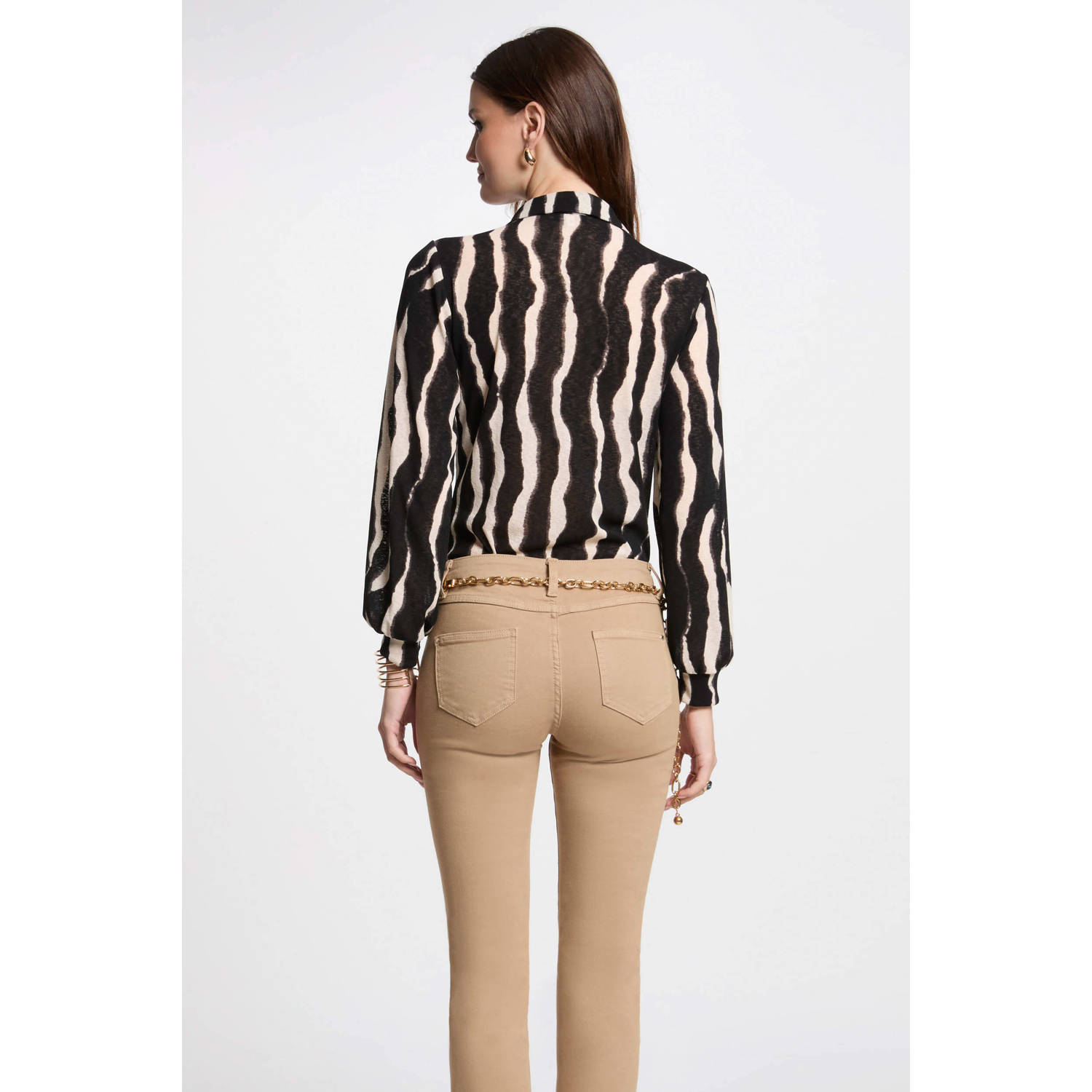 Morgan blouse ecru bruin