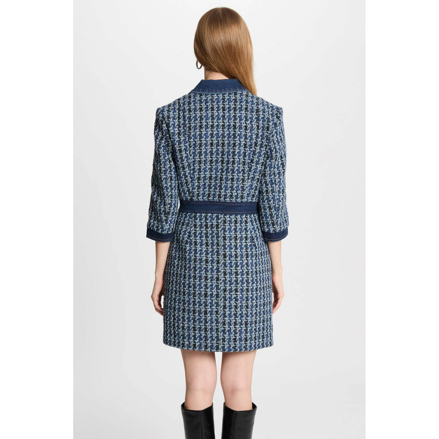 Morgan korte jurk blauw