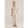 WE Fashion flared regular waist pantalon beige