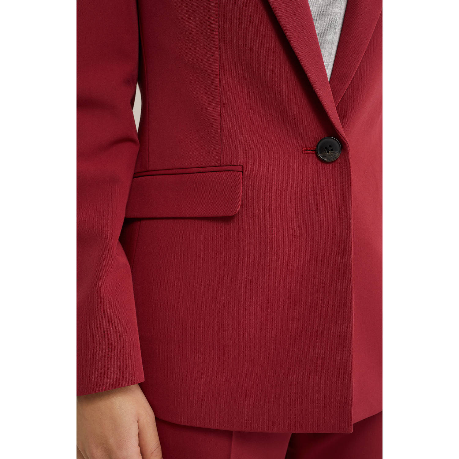 WE Fashion getailleerde blazer rood