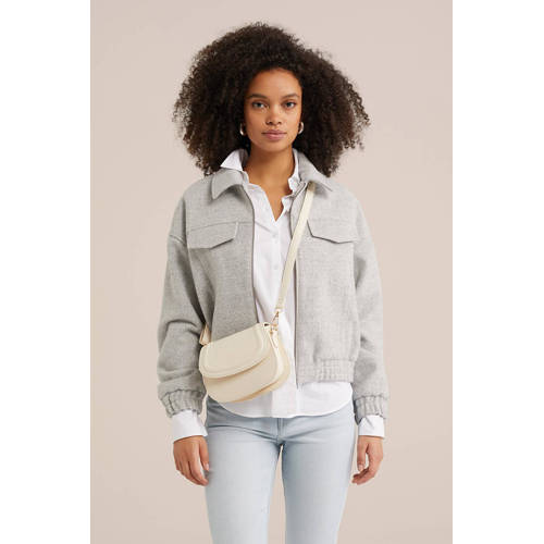 WE Fashion crossbody tas beige afbeelding