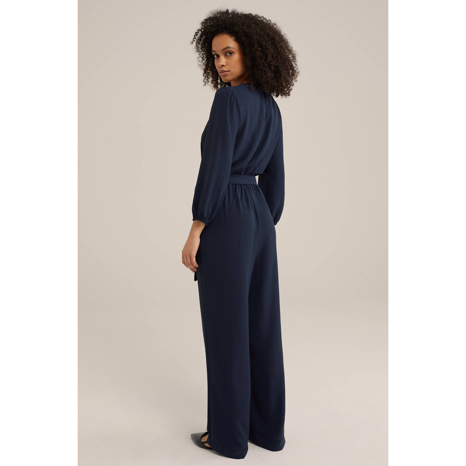 WE Fashion jumpsuit donkerblauw