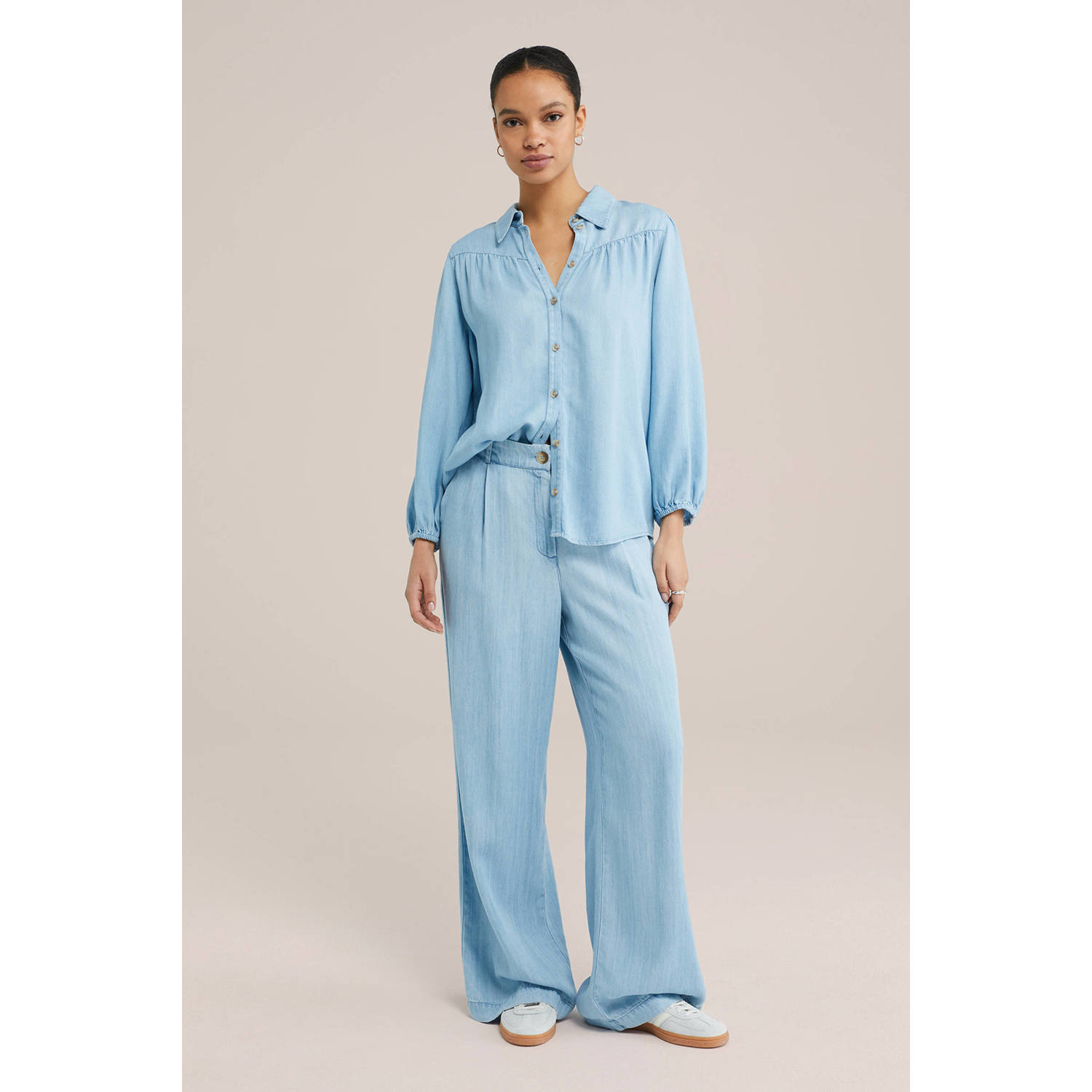 WE Fashion blouse light blue denim