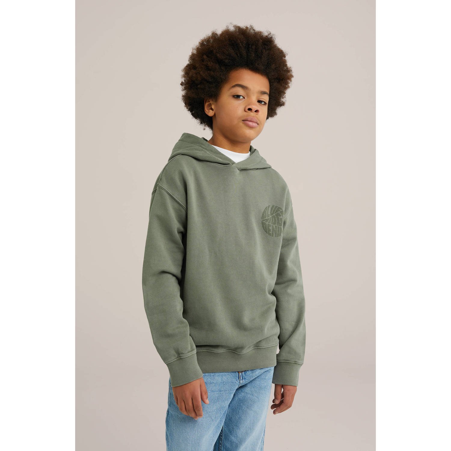 WE Fashion Blue Ridge sweater groen