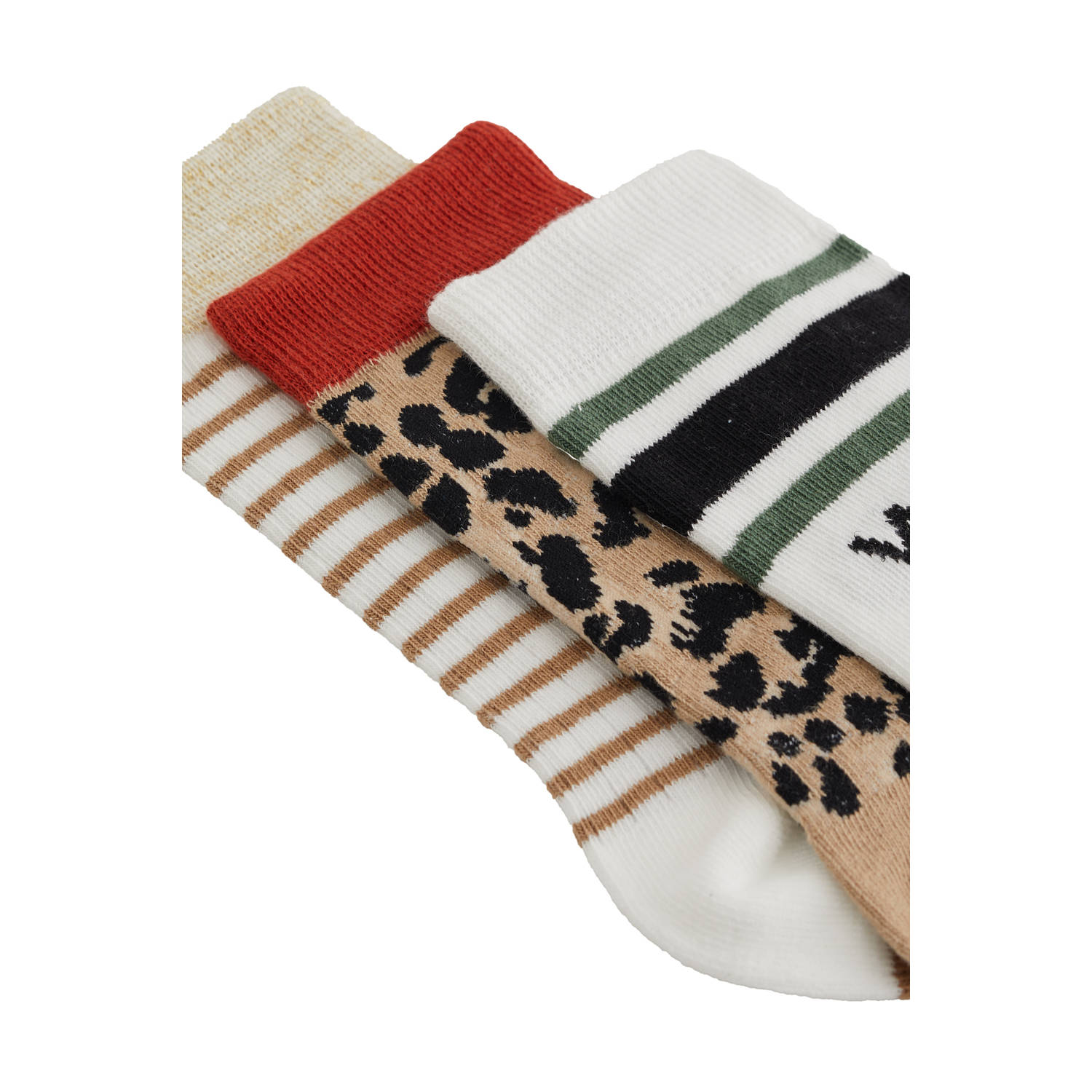 WE Fashion sokken set van 3 multi