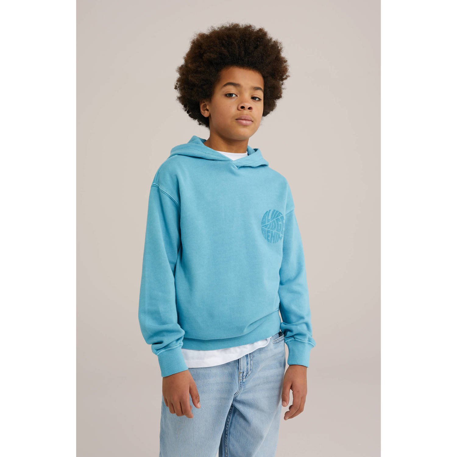 WE Fashion Blue Ridge sweater blauw