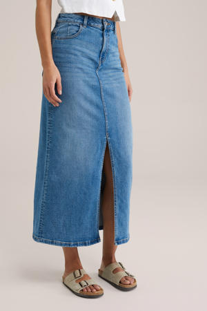 denim spijkerrok medium blue denim