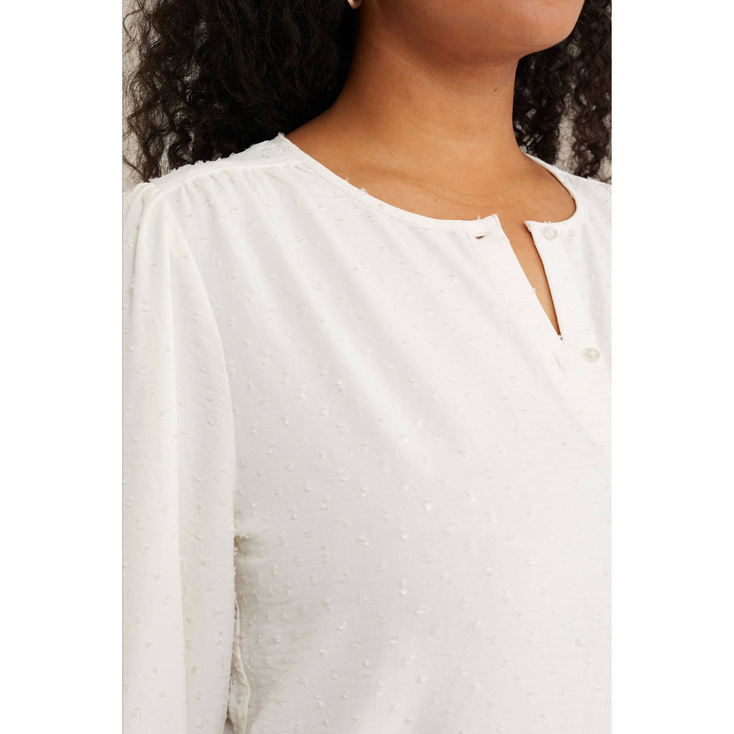 WE Fashion Curve blouse wit