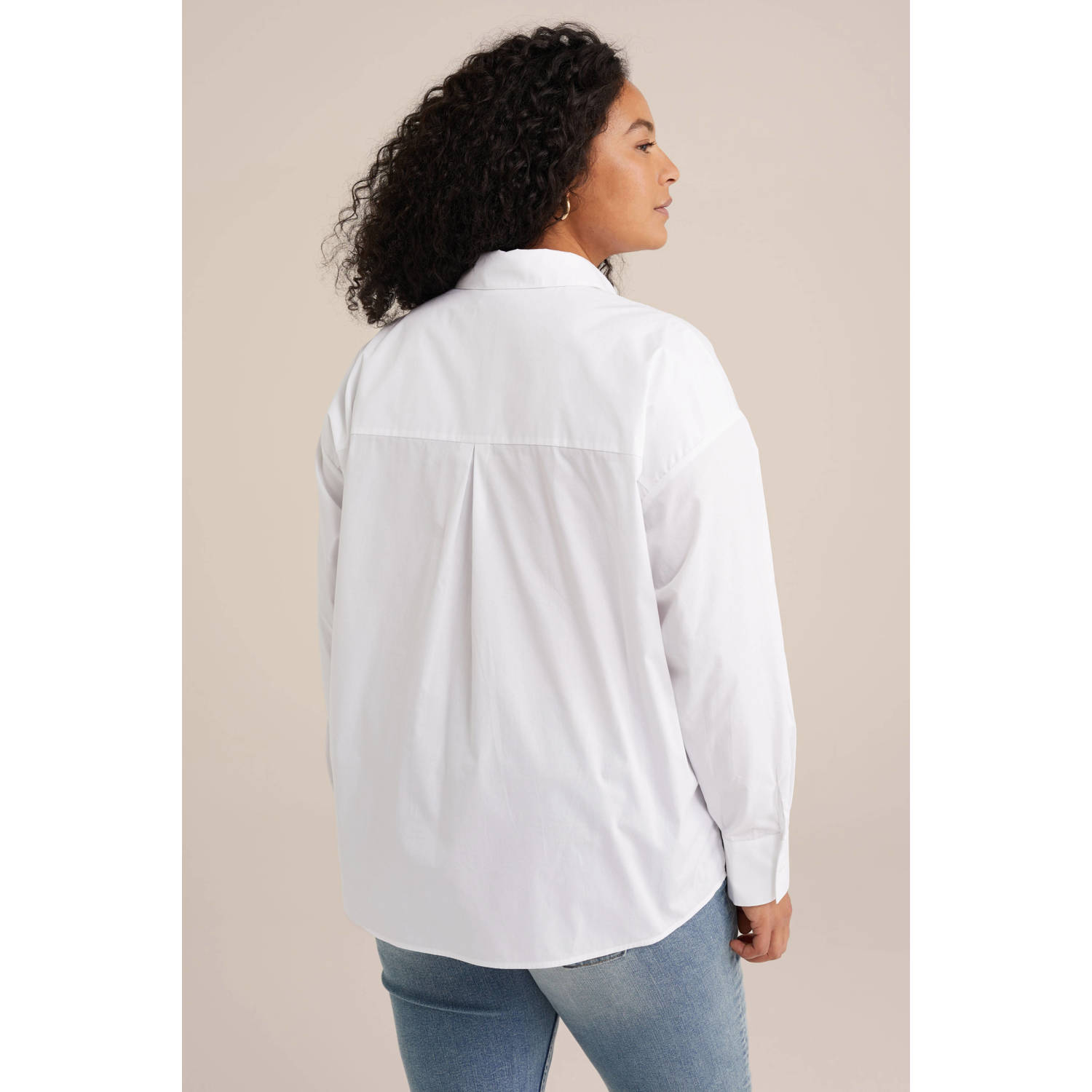 WE Fashion Curve blouse wit