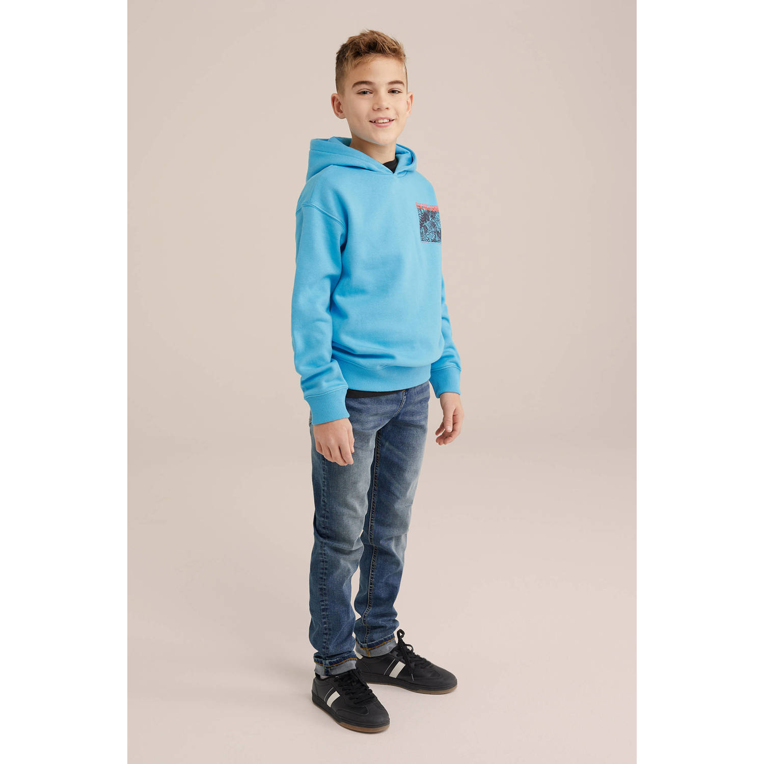 WE Fashion Blue Ridge sweater blauw
