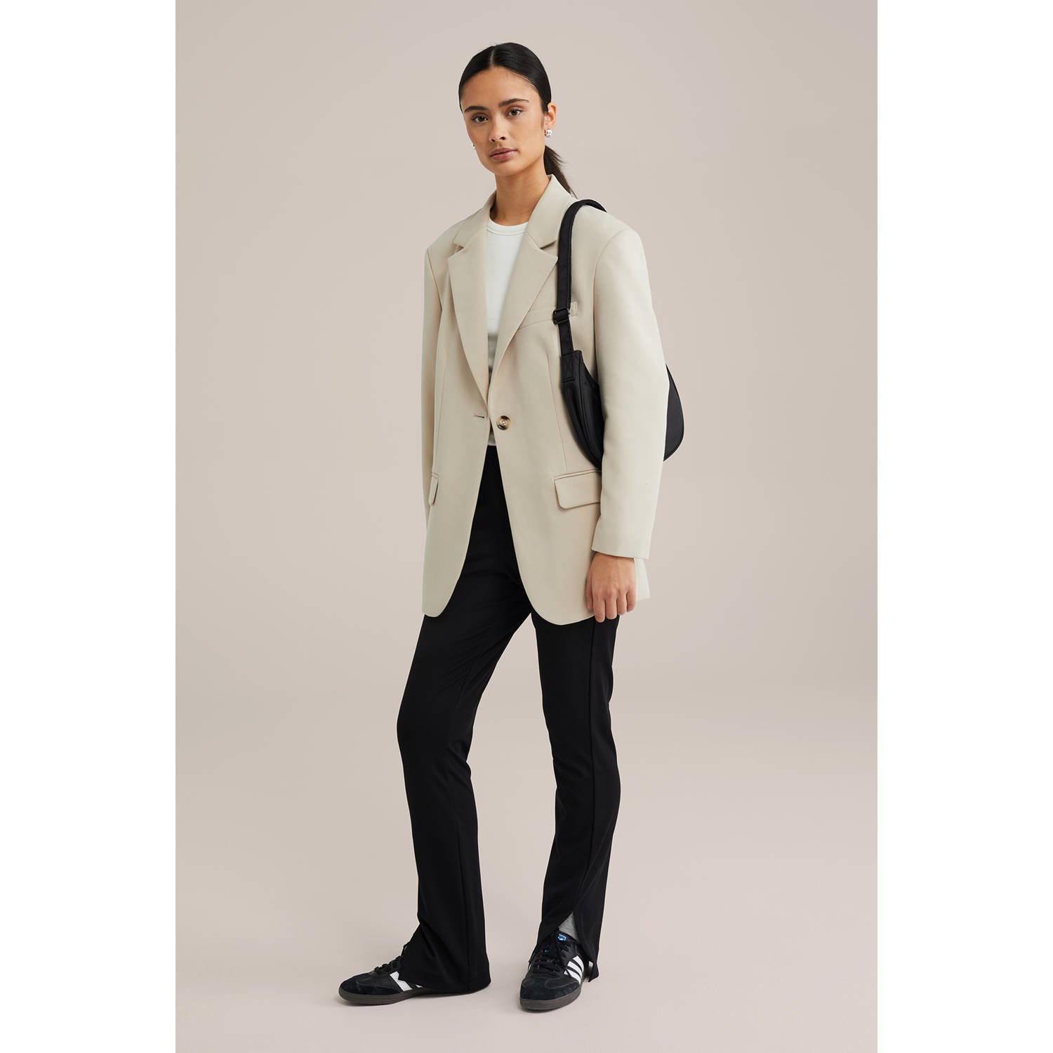 WE Fashion crossbody tas zwart