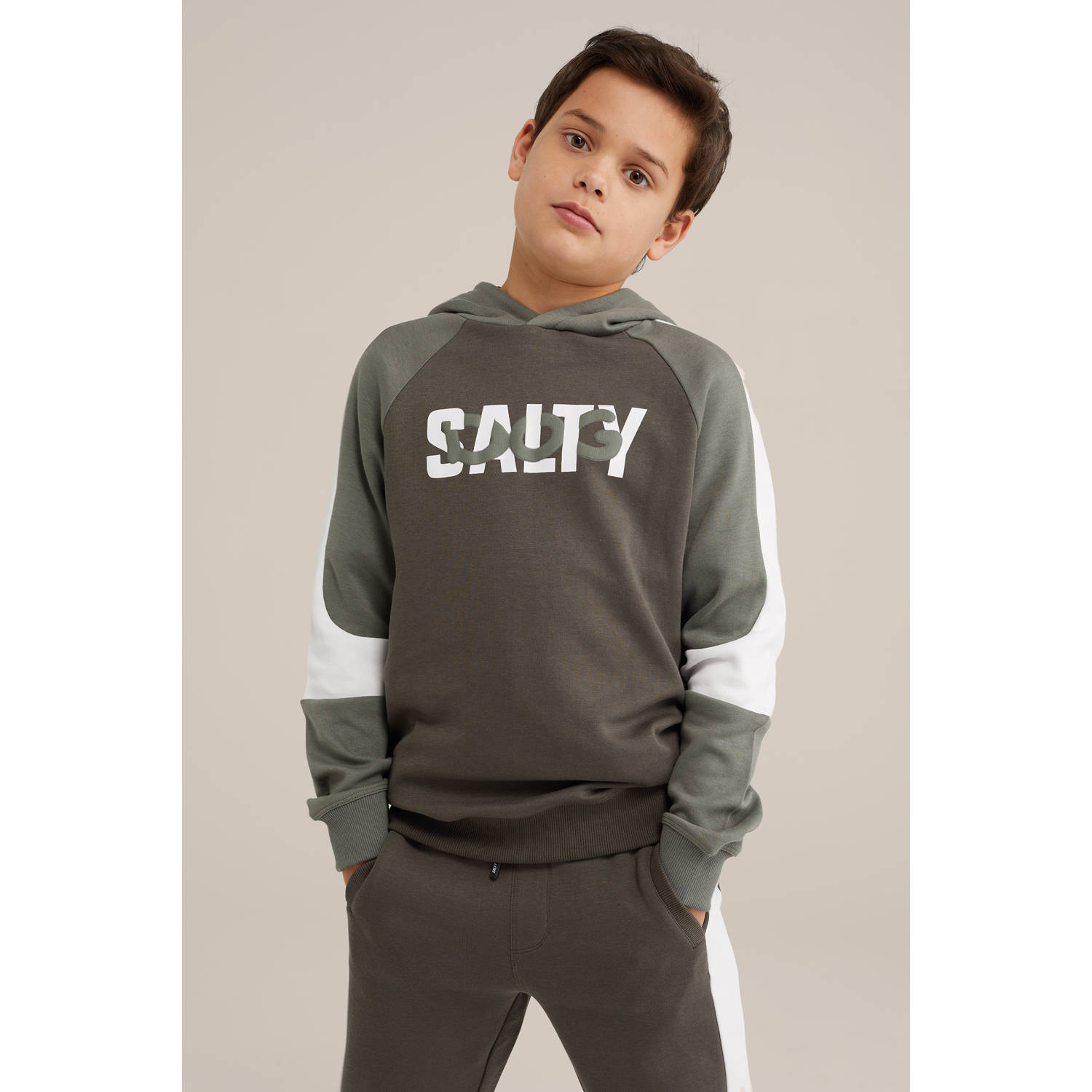 Salty Dog hoodie groen