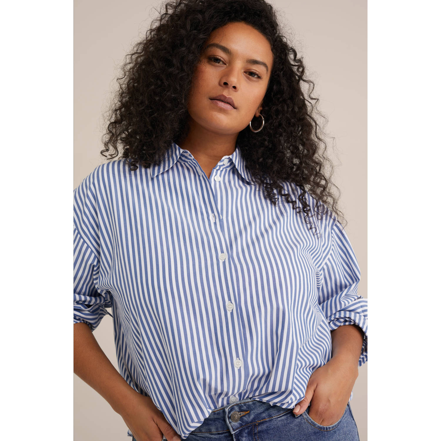 WE Fashion blouse blauw
