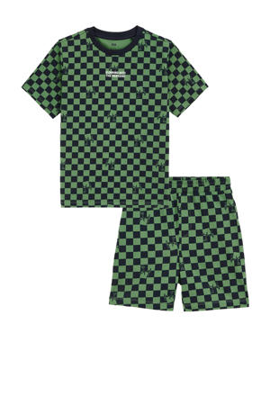   shortama groen/donkerblauw