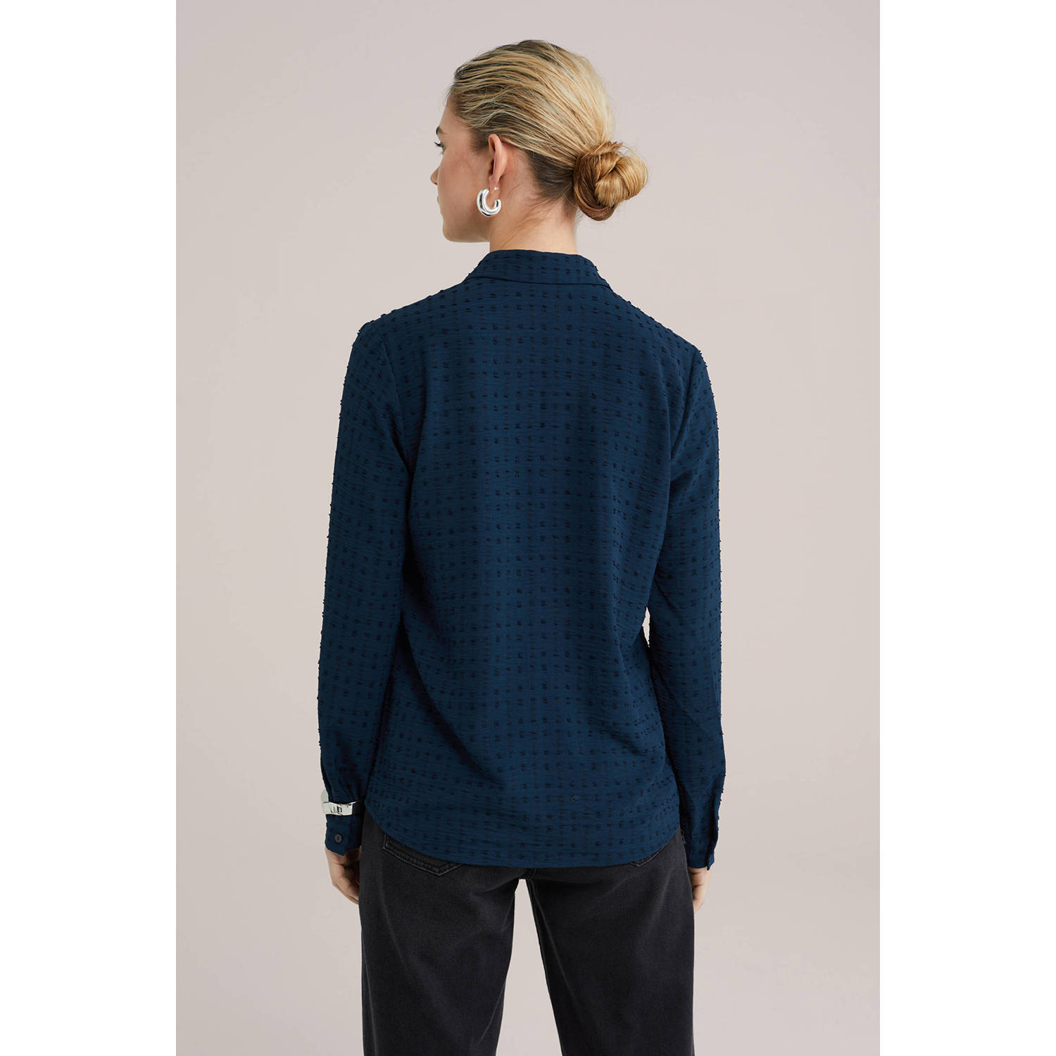 blouse donkerblauw