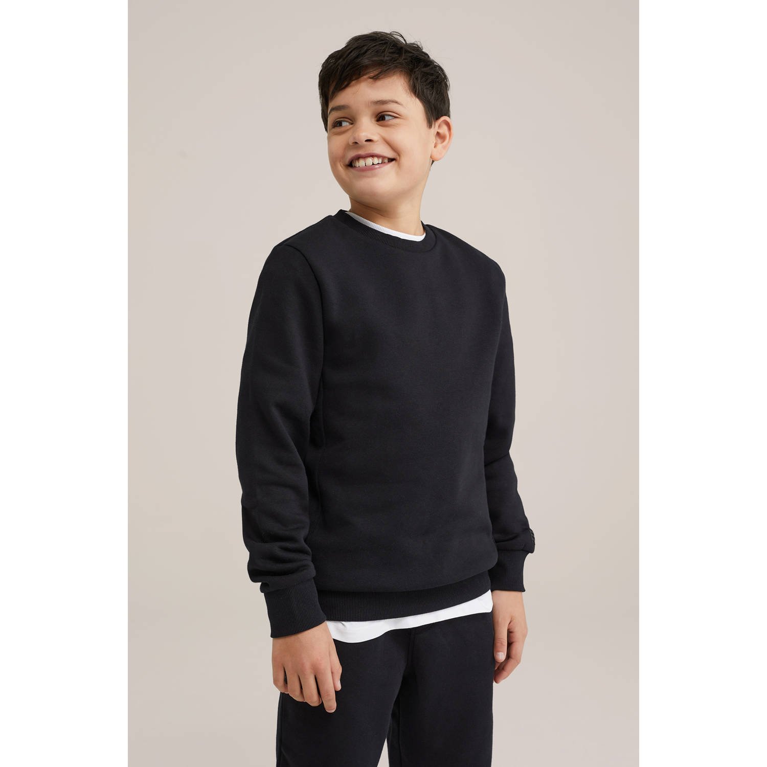 WE Fashion Blue Ridge sweater + broek zwart