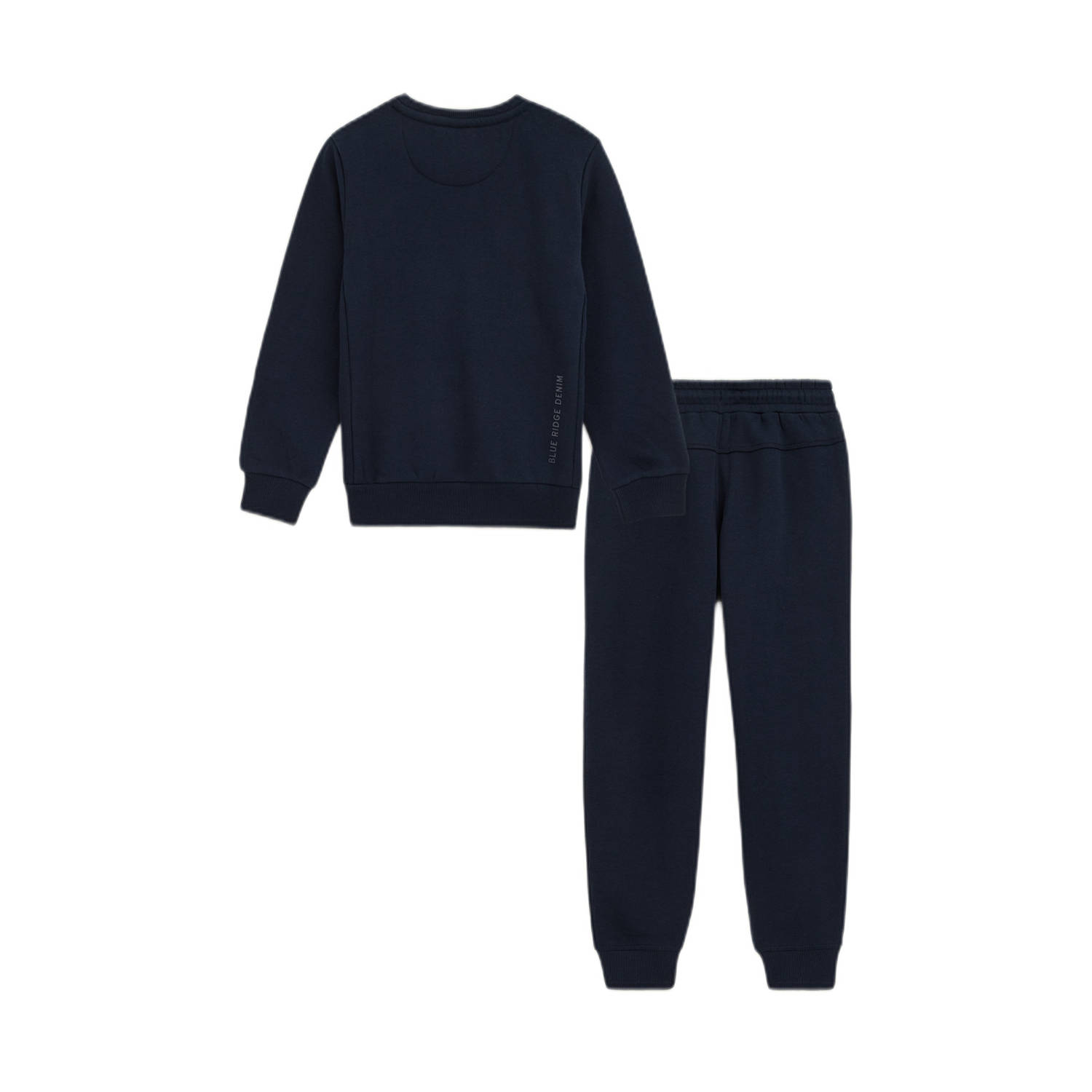 WE Fashion Blue Ridge sweater + broek donkerblauw